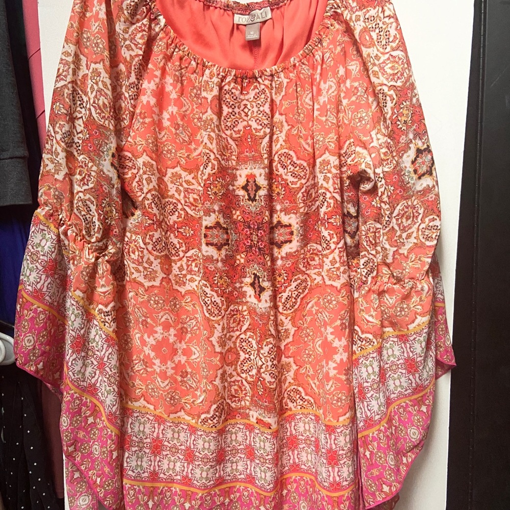 Roz and Ali medium Pink Blouse